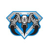 7" Blue Super Claw Decal