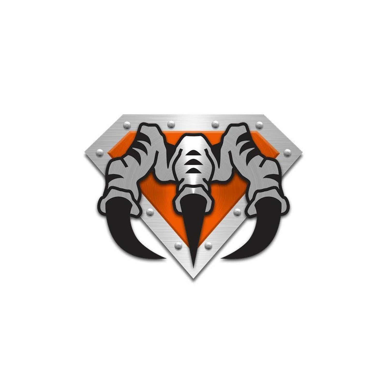 5" Orange Super Claw Decal